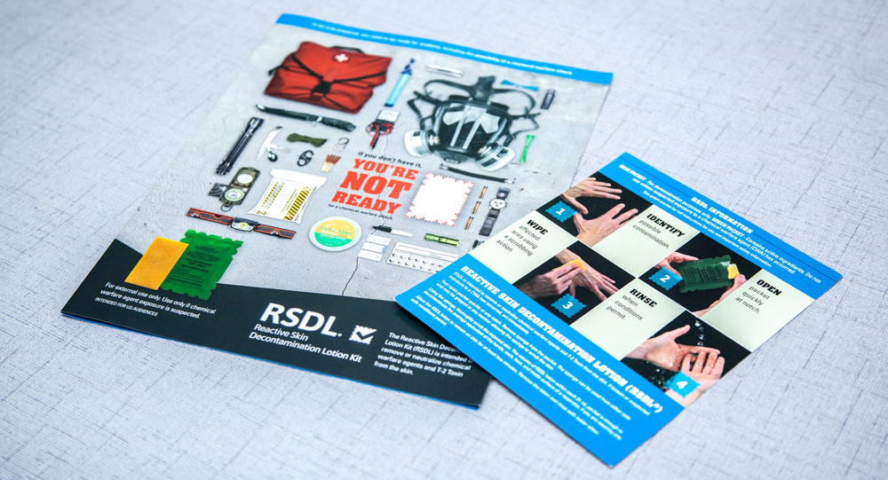 Emergent BioSolutions RSDL printed collateral