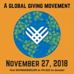 global logo with Giving Tuesday information