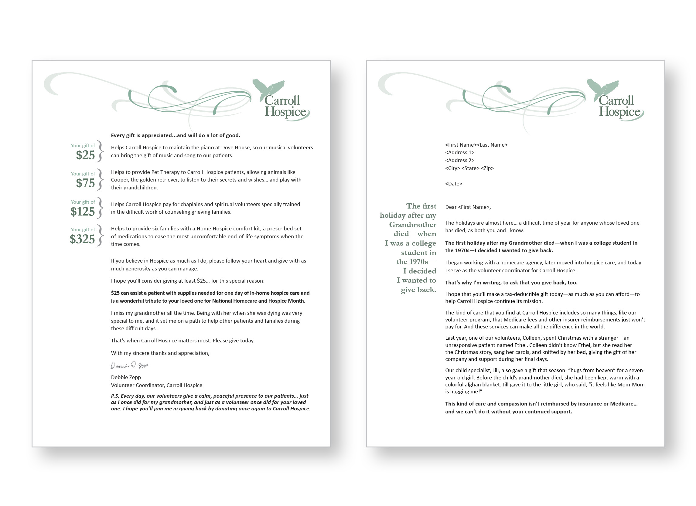 Fundraising Case Study Carroll Hospice Graphcom