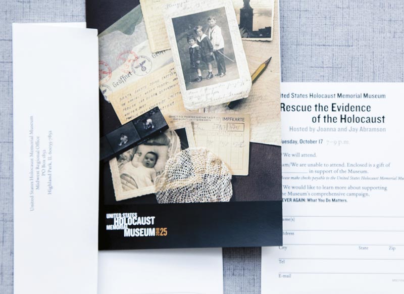 United Stats Holocaust Memorial Museum mailing samples