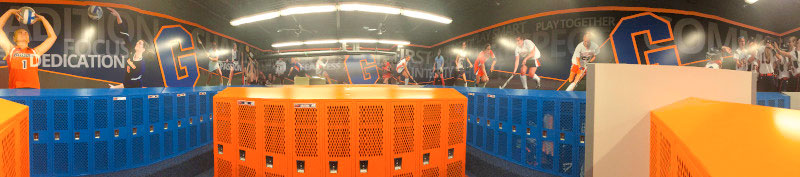 locker room wall graphics