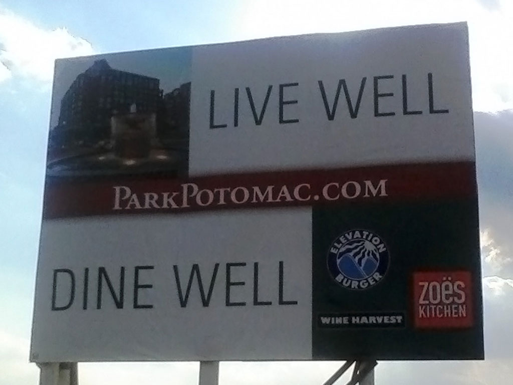 temporary billboard signage