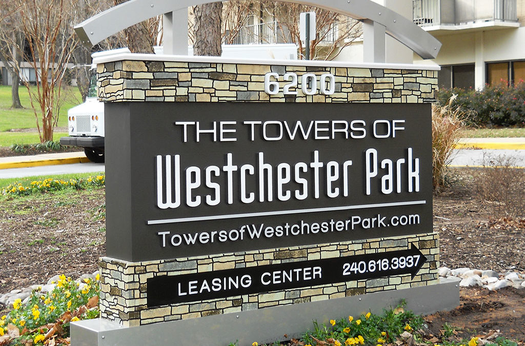 The Towers of Westchester Park Monument Sign