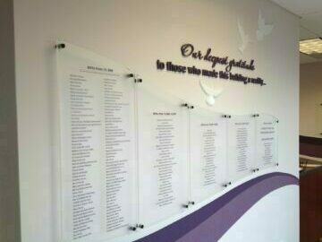 2021-2022 Donor Wall