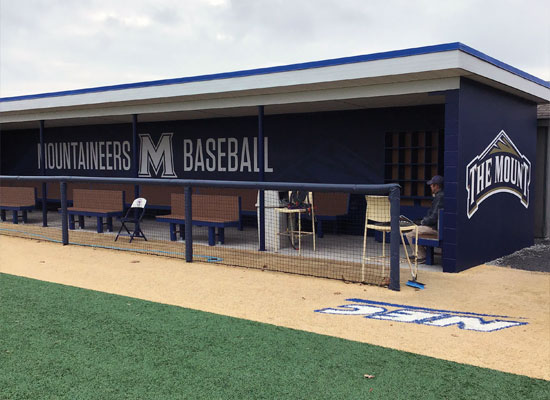 the mount dugout signage