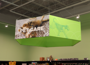 pet care hanging sign