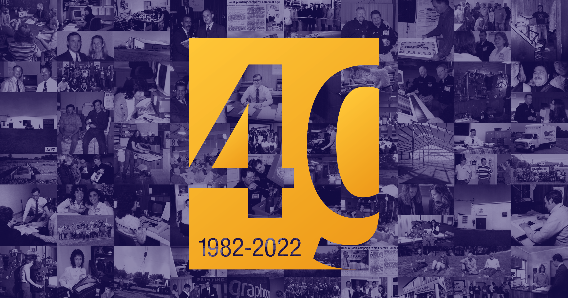 Graphcom 40th Anniversary Logo
