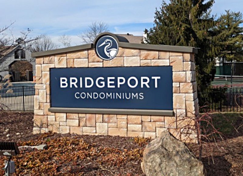 bridgeport condominiums monument sign