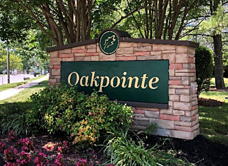 oakpointe monument sign