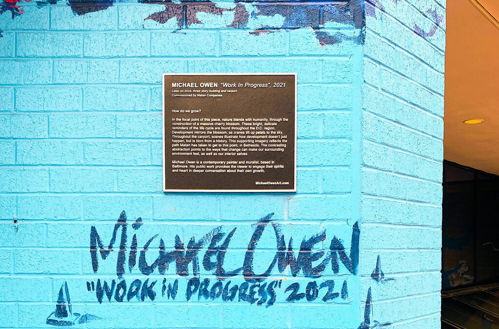 Michael Owen Artist Mural Plaque / Cast Bronze Plaque