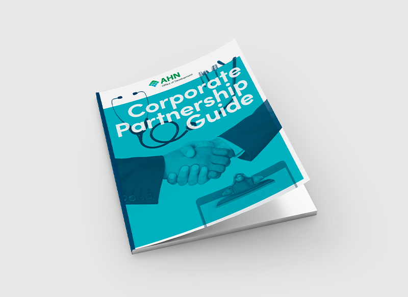 cover of AHN's corporate partnership guide
