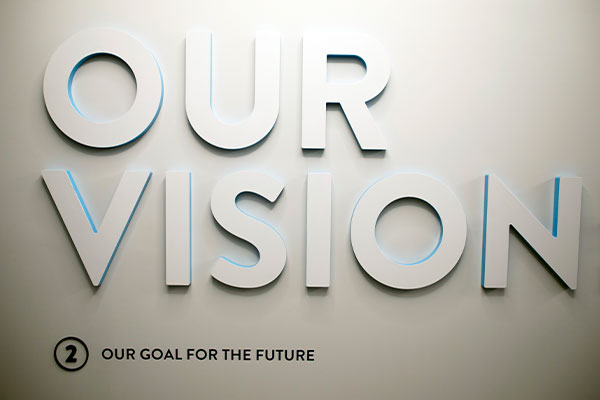 our vision sign
