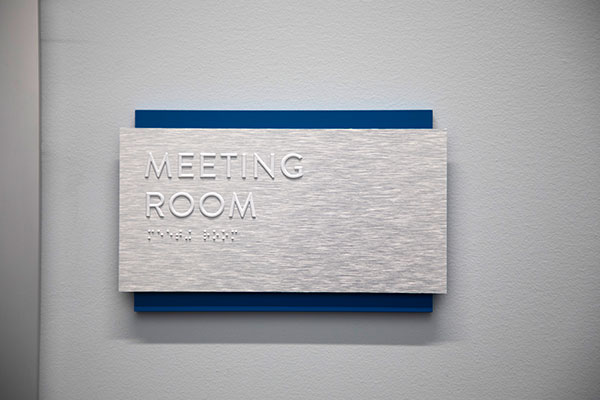 meeting room sign
