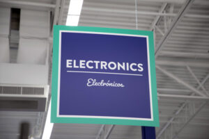 Goodwill Store Interior Electronics Signage