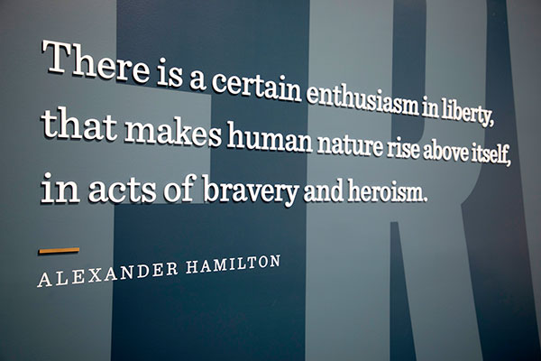 alexander hamilton wall quote
